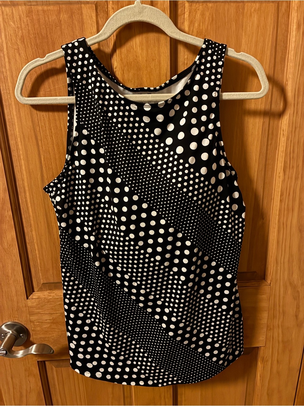 Black & White Polka Dot Swim Tank